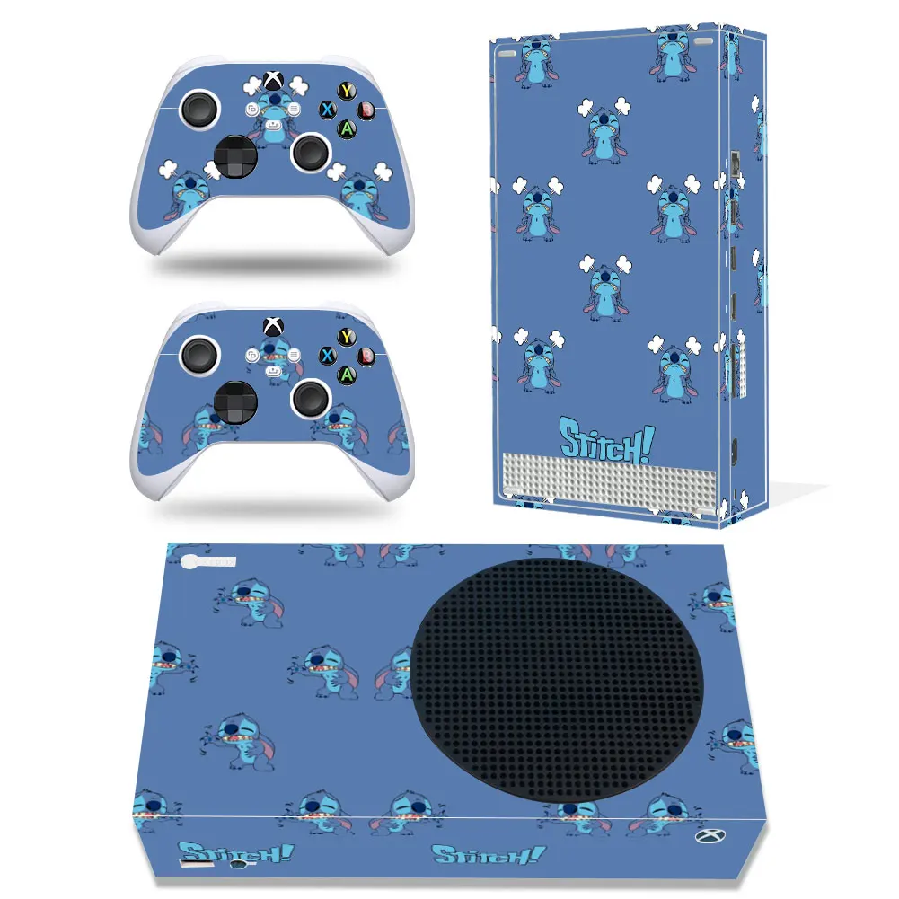 Disney Stitch Mickey Decal Cover for Xbox Series X Console and 2 Controllers Xbox Series X Skin Sticker Vinyl 