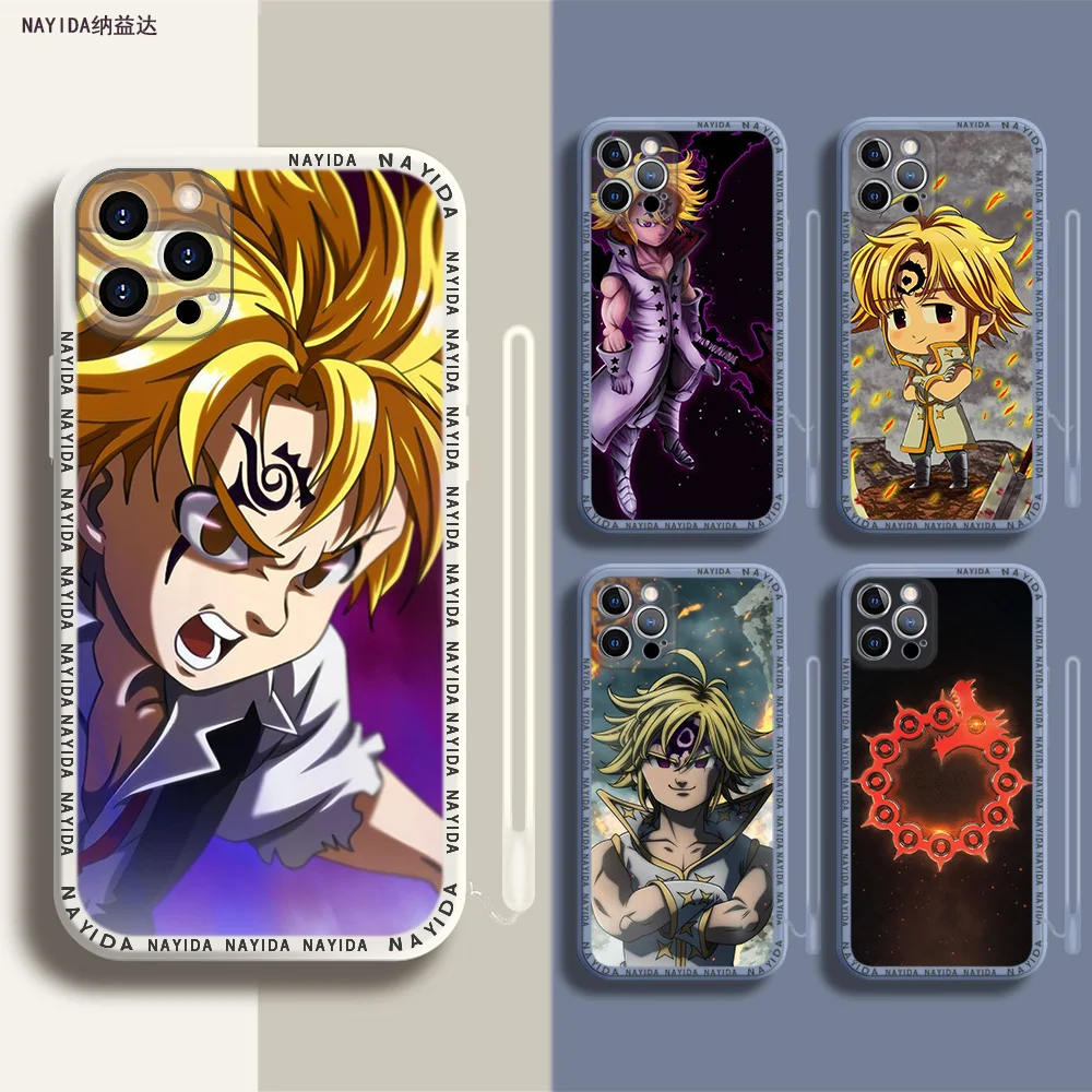 

Phone Case For iPhone 14 13 11 12 Mini Pro Max XS XR X Soft Silicone TPU Cover The Seven Deadly
