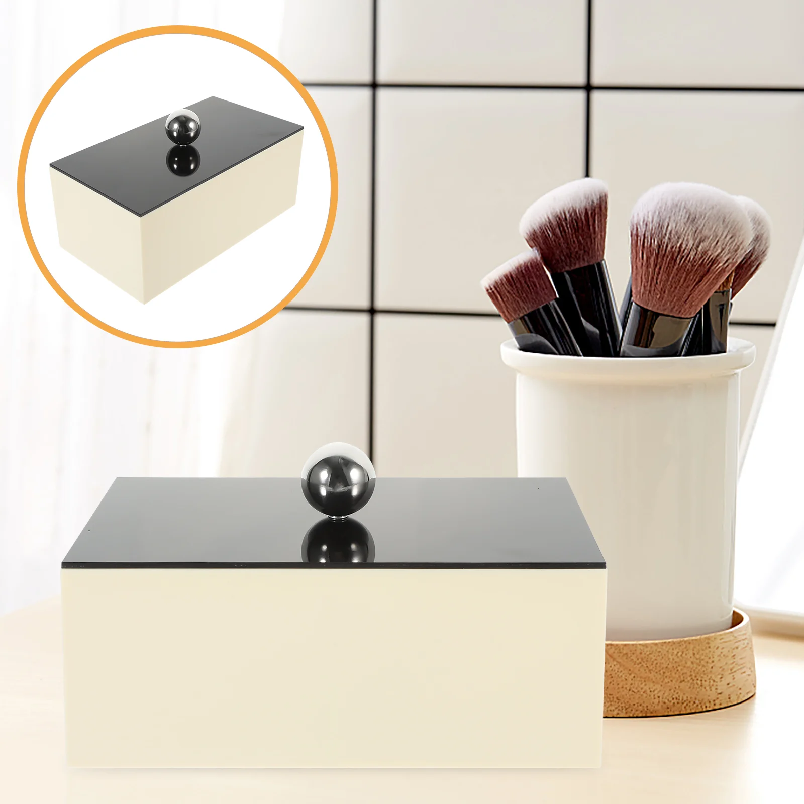 

Cosmetics Organizer Box Lipstick Container Makeup Storage Acrylic Vanity Case Dresser