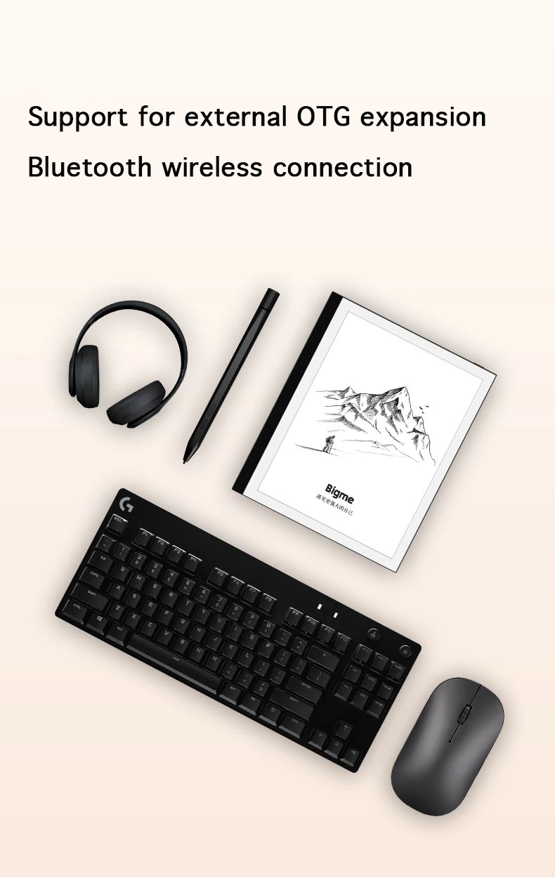 Bigme PocketNote 7'' ink screen ebook reader 2+32G Android system 4 cores 300PPI Support extension
