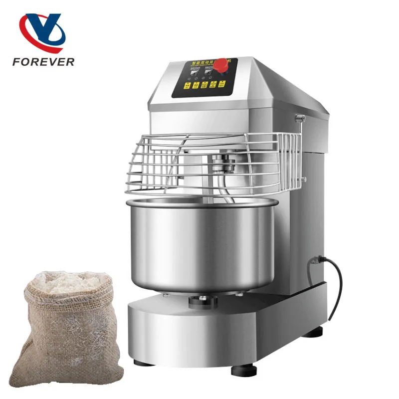 Dough Mixer Commercial Electric Dual Power Stainless Steel Multifunctional 110V/220V Bakery Restaurant Kitchen Equipment