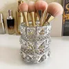 Cosmetic Brush Storage Box Living Room Bedroom Desk Light Luxury Ornaments Makeup Brush Eyebrow Pencil Crystal Glass Pen Holder 2