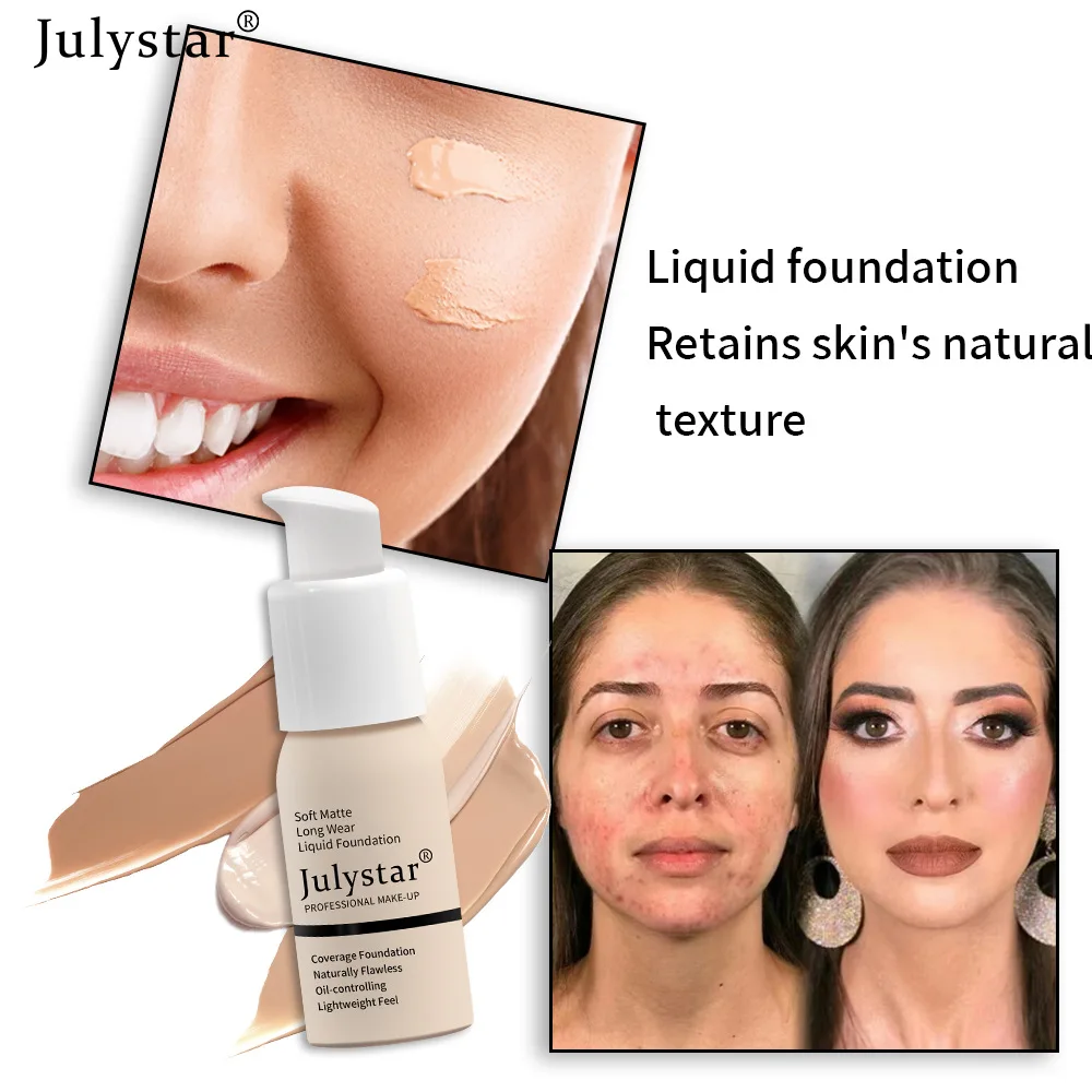 Professional Matte Oil Control Makeup Foundation Cream Face Concealing Eye Dark Circle Liquid Long-lasting Corrector Cream
