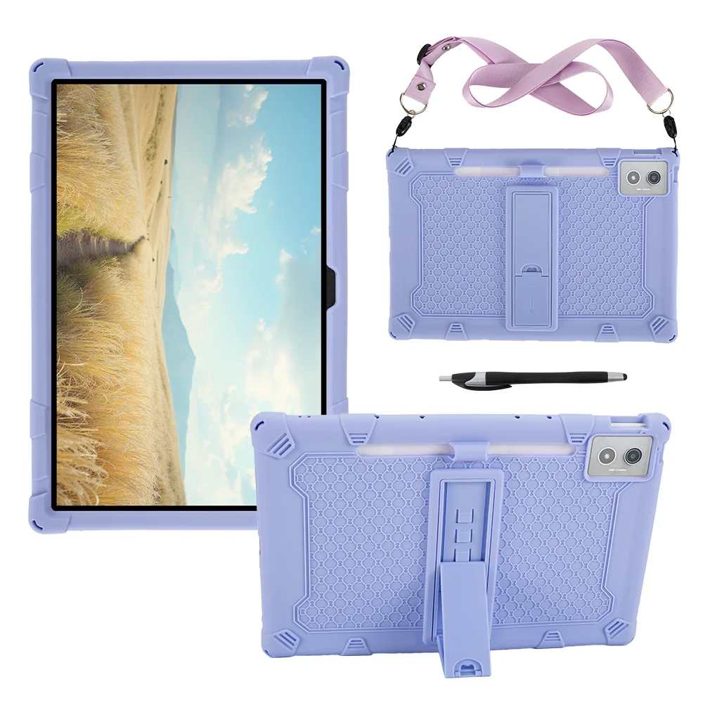 Children's Silicone Tablet Cover with Strap & Pen Holder