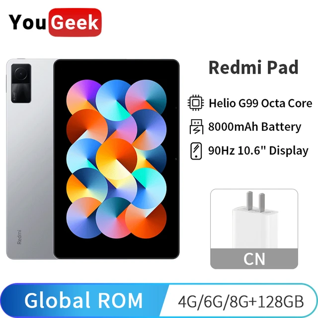 Xiaomi-Redmi pad 4GB,128GB/6GB,128インチ,90Hzリフレッシュレート,2K