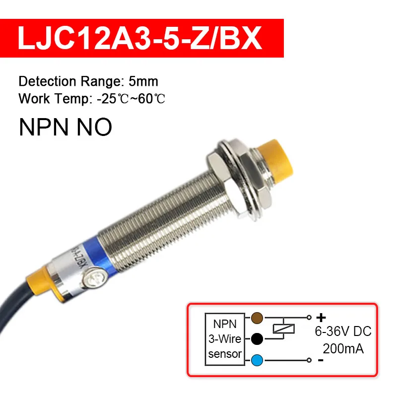 Sensore Di Prossimità Capacitivo LJC12A3 | 5 Mm | 10-30VDC | PNP NO | Per Automazione - Foto 5