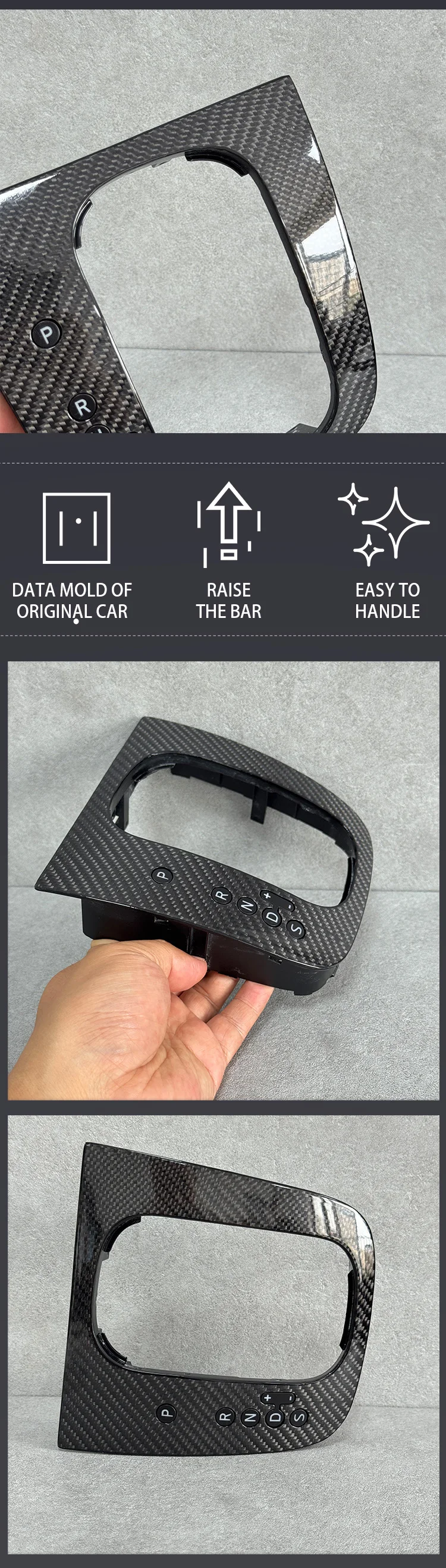 Suitable for Volkswagen Golf 6 GTI 6 R20 Shangku Carbon Fiber Pattern Gear Seat
