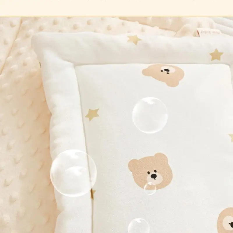 Safe & Gentle Sleep Support Cotton Pillow Lightweight Child Headrest Present 425F