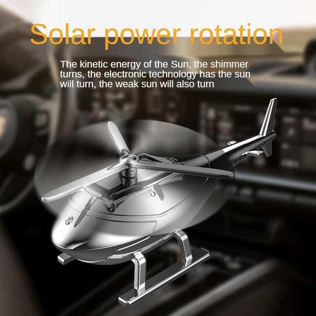 Car Aircraft Decoration Aromatherapy Air Freshener Helicopter Gift Solar Car Perfume Fragrance Car Airplane Ornament Car Styling 3