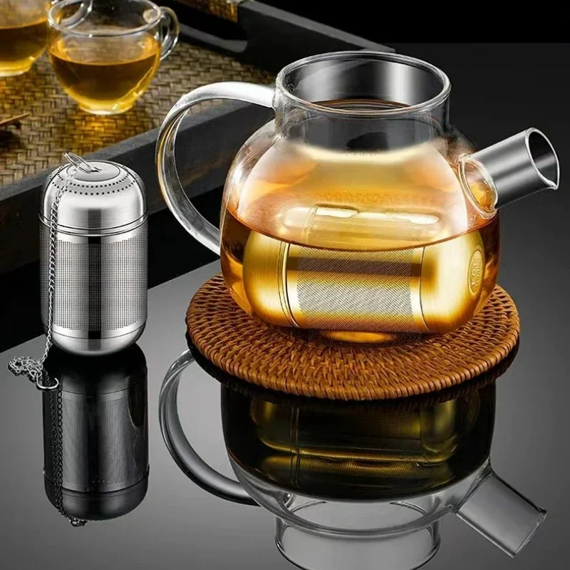 Tea Strainer Stainless Steel Tea Infuser Tea Leaves Spice Seasoning Ball Strainer Teapot Fine Mesh Coffee Filter Teaware