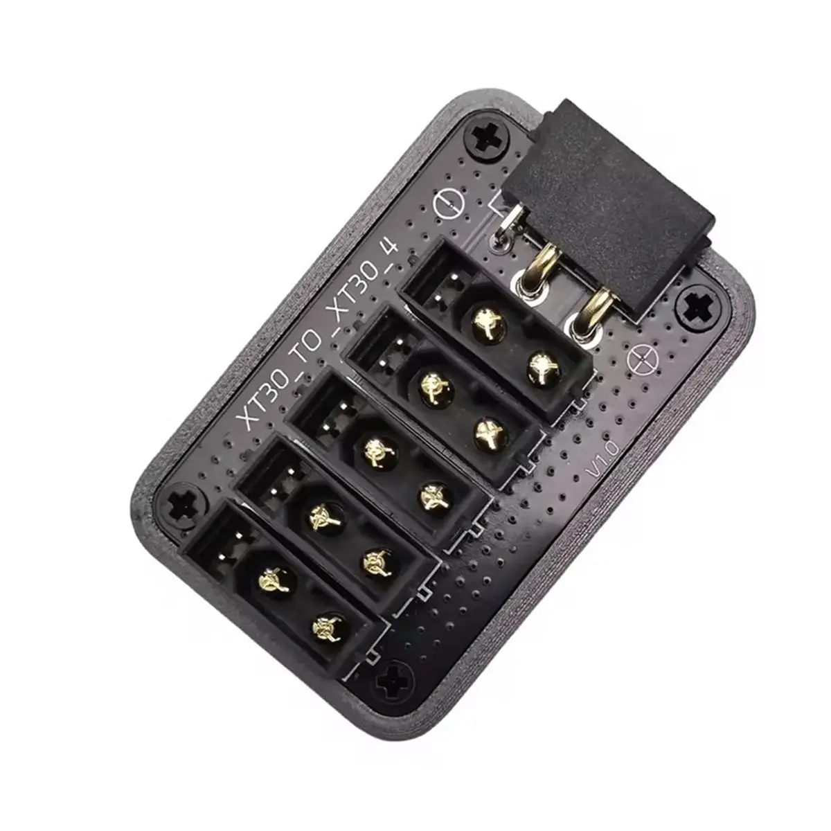 ABGN 50A XT30 (2+2) 전원 분배 보드는 로봇 RC 자동차/보트 DIY 액세서리용 CAN 프로토콜 5채널 출력을 지원합니다.