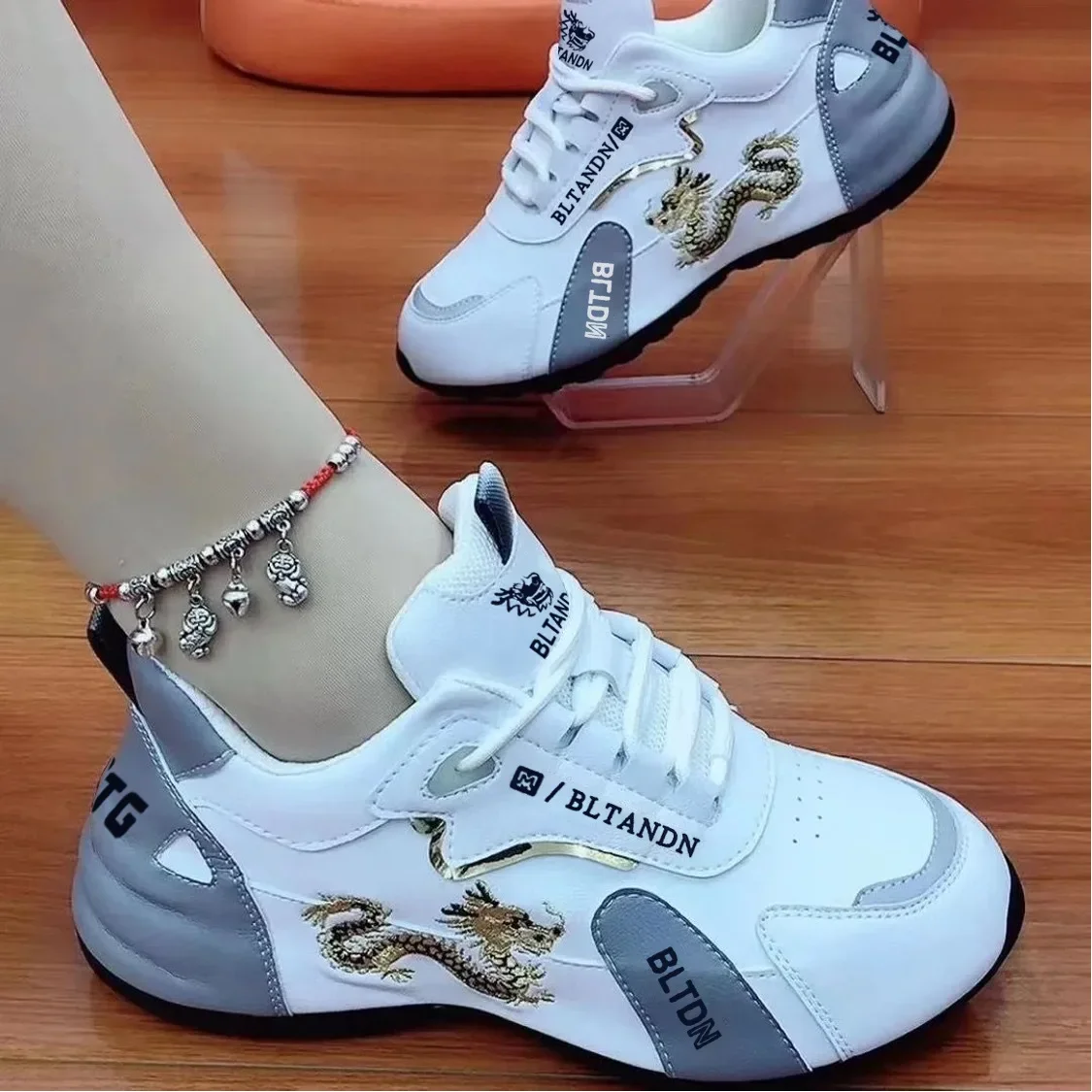 Leichte Leder Dad Sneakers Für Damen Und Herren Modisch_voghion.com