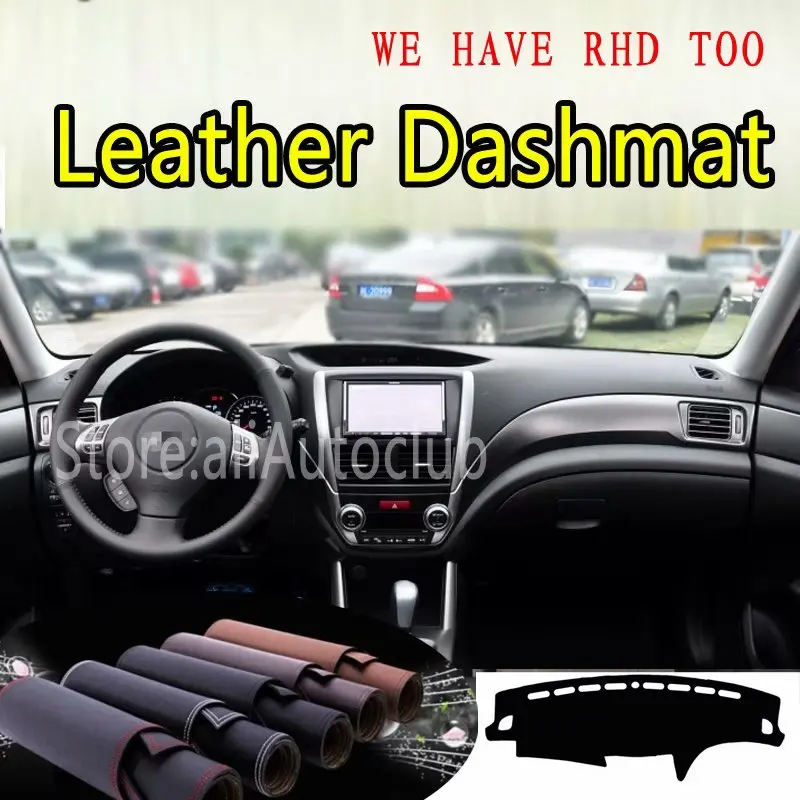 

Кожаный коврик для приборной панели для Subaru Forester SH Enterprise WRX B3 2008 - 2012 аксессуары противоскользящие солнцезащитные очки