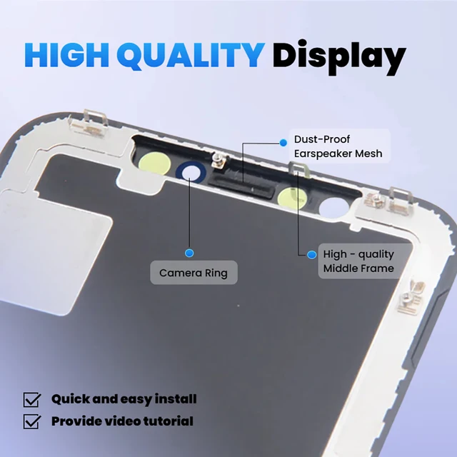 مجموعة رقمية مثالية بشاشة لمس ثلاثية الأبعاد لهاتف iPhone ، شاشة LCD ، درجة AAAA ، iPhone 6 ، 6S ، 7 ، 8 Plus ، X ، XR ، XS ، MAX ، 11PRO