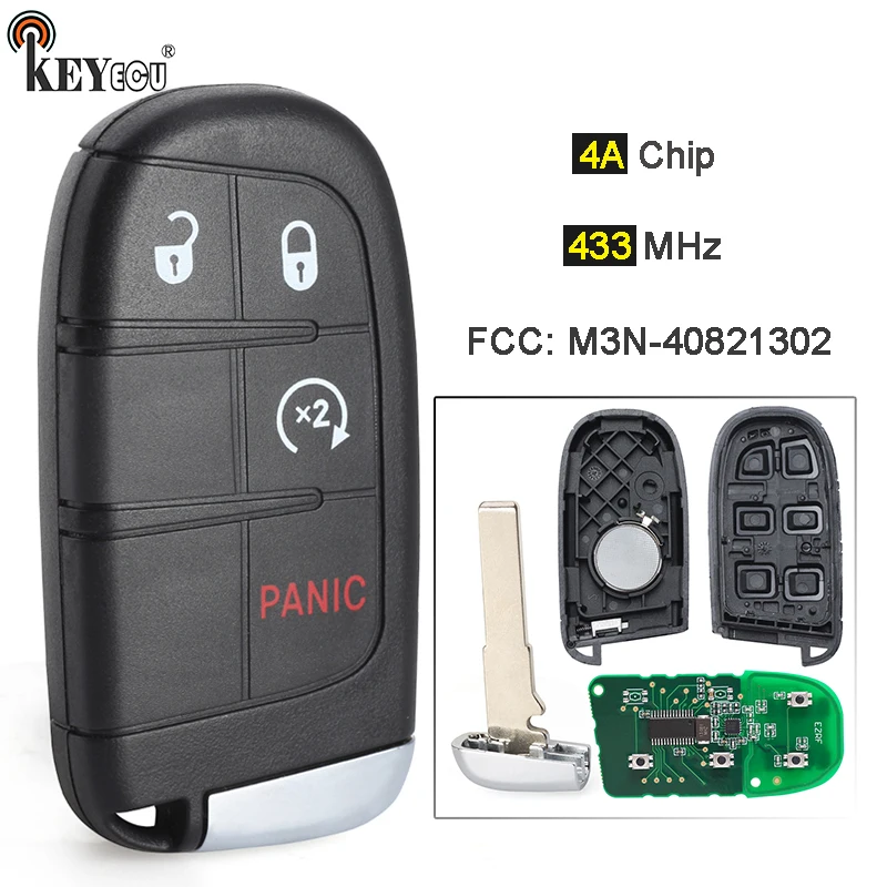 KEYECU-433MHz-4A-Chip-M3N-40821302-68250337-735636994-735620884-Smart-Remote-Key-Fob-per-Jeep-Compass.jpg Keyforkess 433MHz 4A Chip M3N-40821302 68250337 735636994 735620884 Smart Remote Key Fob per Jeep Compass Renegade 2015-2021 - KEYECU 433MHz 4A Chip M3N 40821302 68250337 735636994 735620884 Smart Remote Key Fob per Jeep Compass