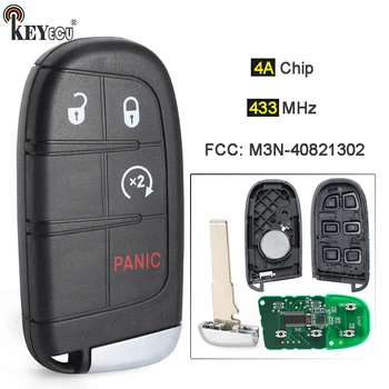 Keyforkess 433MHz 4A Chip M3N-40821302 68250337 735636994 735620884 Smart Remote Key Fob per Jeep Compass Renegade 2015-2021