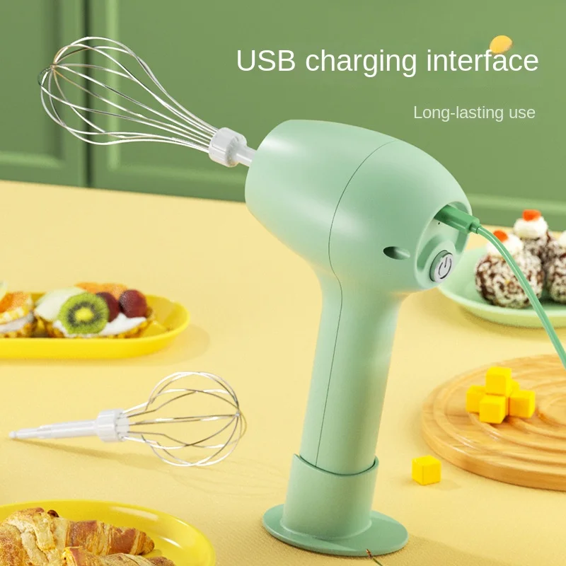 Wireless Electric Whisk Handheld Mini Multi-function Milk Egg Frother Bubbler Cream Coffee Automatic Mixer Woman Kitchen Blender 4