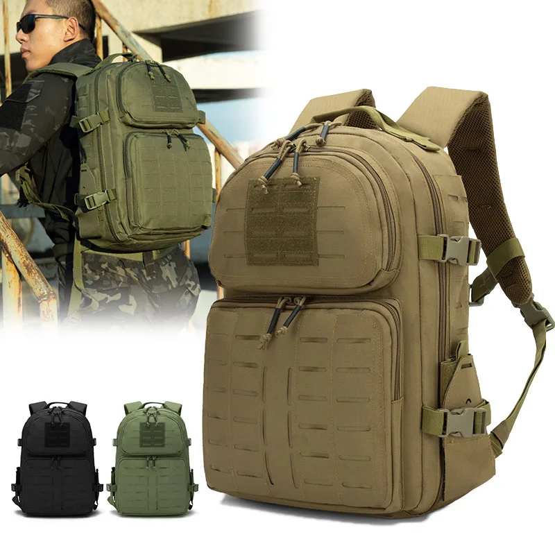 Outdoor Hiking Backpack Sports Camping Tactical Bags Large Capacity Climbing Oxford Multi-Functional Bag Travel Backpacks Y18A