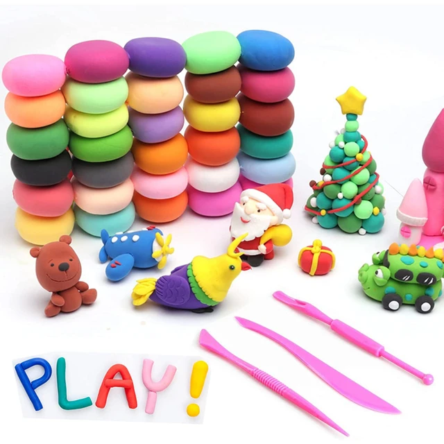 Multiple Colors Plasticine Soft Clay Super Light Modeling Play