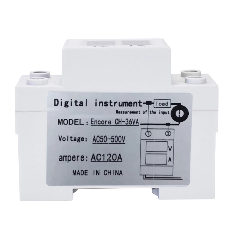 

Din LED Current Meter Ammeter Voltmeter Current Tester Useful