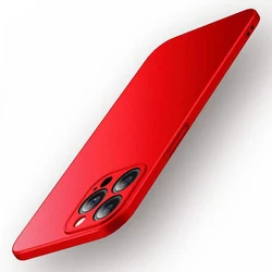 Ultra Thin Sandstone Matte Shockproof Slim Hard Case Cover for iPhone 13 Pro (Red)