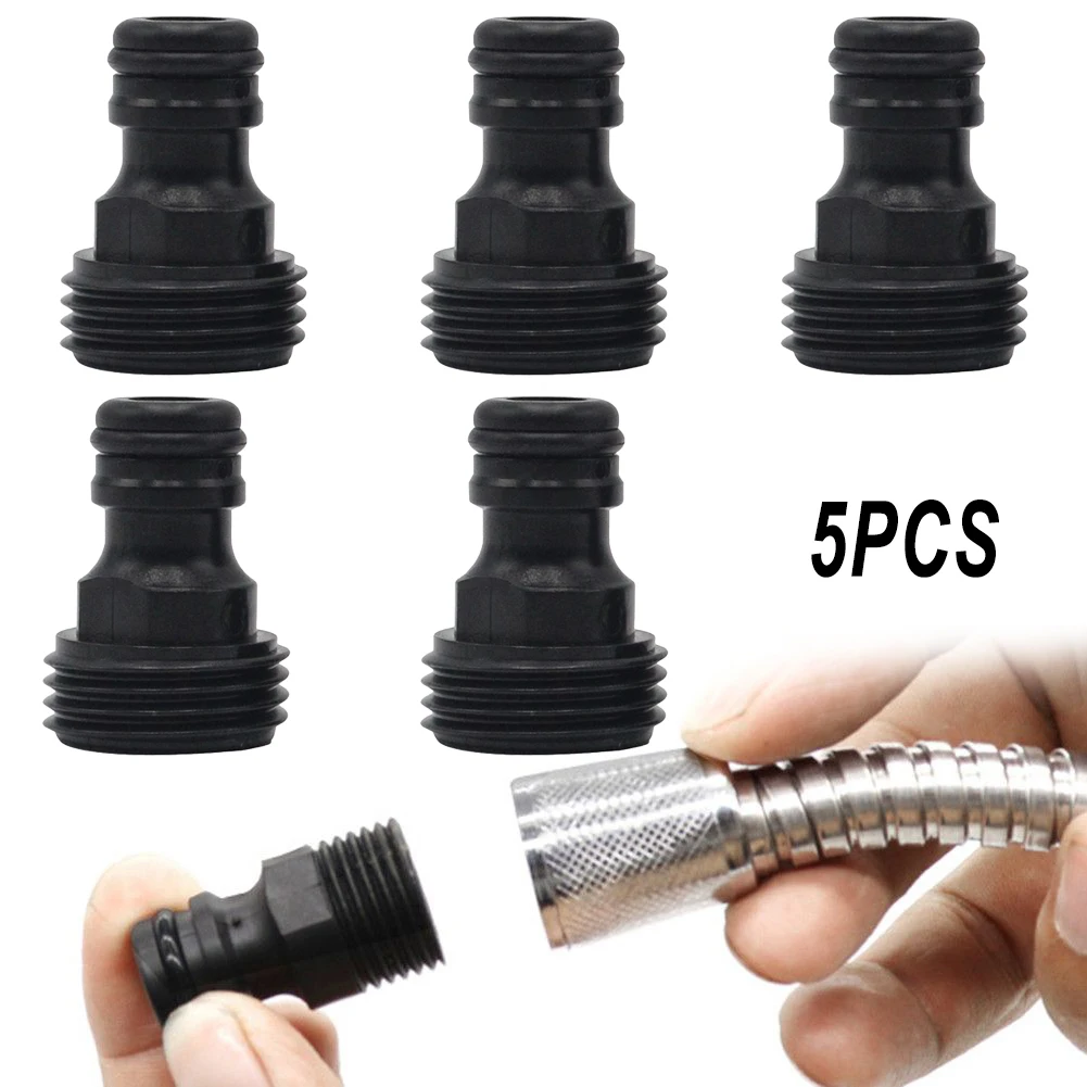 Threaded Fittings Threaded Joint Hydraulics Quick Coupling Water Pipe 1/2inch 4-point 5pcs Faucet Adapter Brand New
