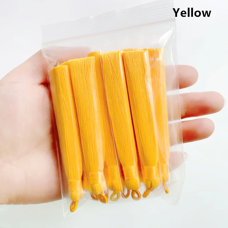 10/20 stücke 8 cm Quaste Handwerk Ohrringe Charms Diy Schmuck Machen Ohrringe Taschen Schlüsselbund Anhänger Handgemachte Satin Fringe Großhandel – Detail 13
