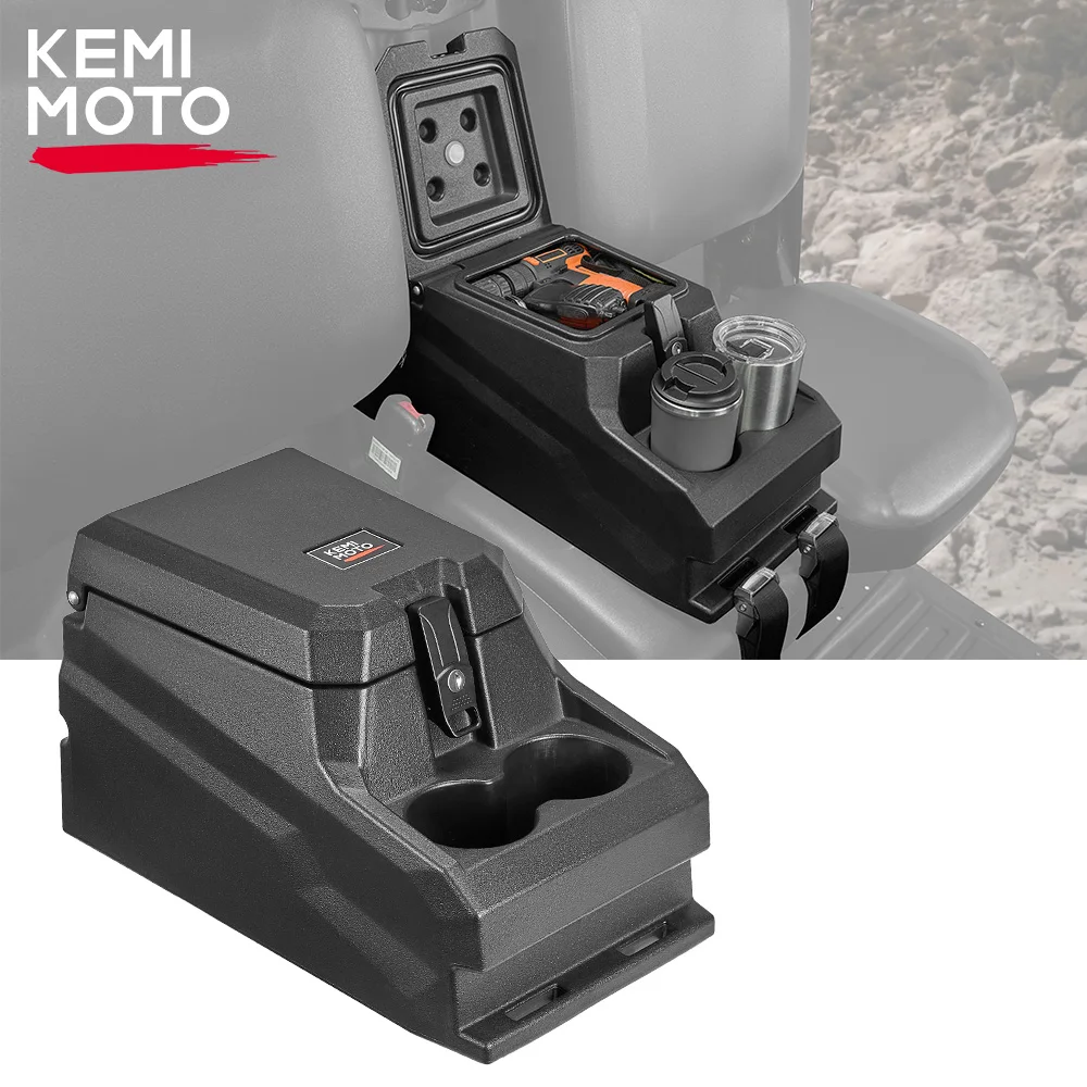 

KEMIMOTO UTV совместим с Can-am Defender HD 5/8/10 HD5 HD8 HD10 Max XT Cab 6x6 сиденья центральная консоль коробка для хранения черный PP