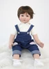 BZDOLL 60cm Reborn Toddler Boy Doll Silicone Vinyl Limbs 24inch Cute Baby Doll Cloth Body Birthday Gift Girls Play House Boneca 3