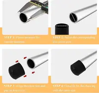 24 PCS Round Furniture Foot Caps Chair Table Sofa Anti-Slip Silent Rubber Leg Pad Wooden Floor Anti-Scratch Protective Pad 6