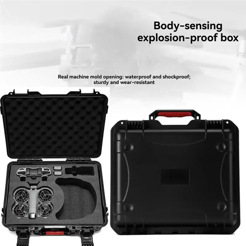 DJI Neo 2 보관 케이스 Neo 2 방폭 케이스 휴대용 방수 박스 하드 쉘 대용량 케이스