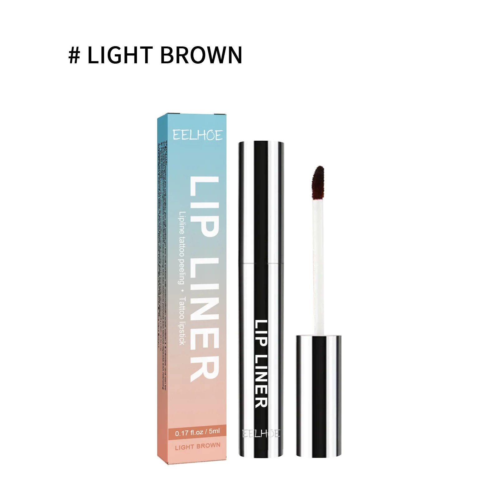 Matte lip liner color swatches