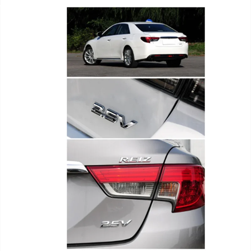 도요타 레이즈 랜드 크루저 프라도 라브 4 툰드라 트렁크 뚜껑 스티커 변위 자동차 액세서리 엠블럼, 2.5V V6 V8 VX VXR TXL VXL