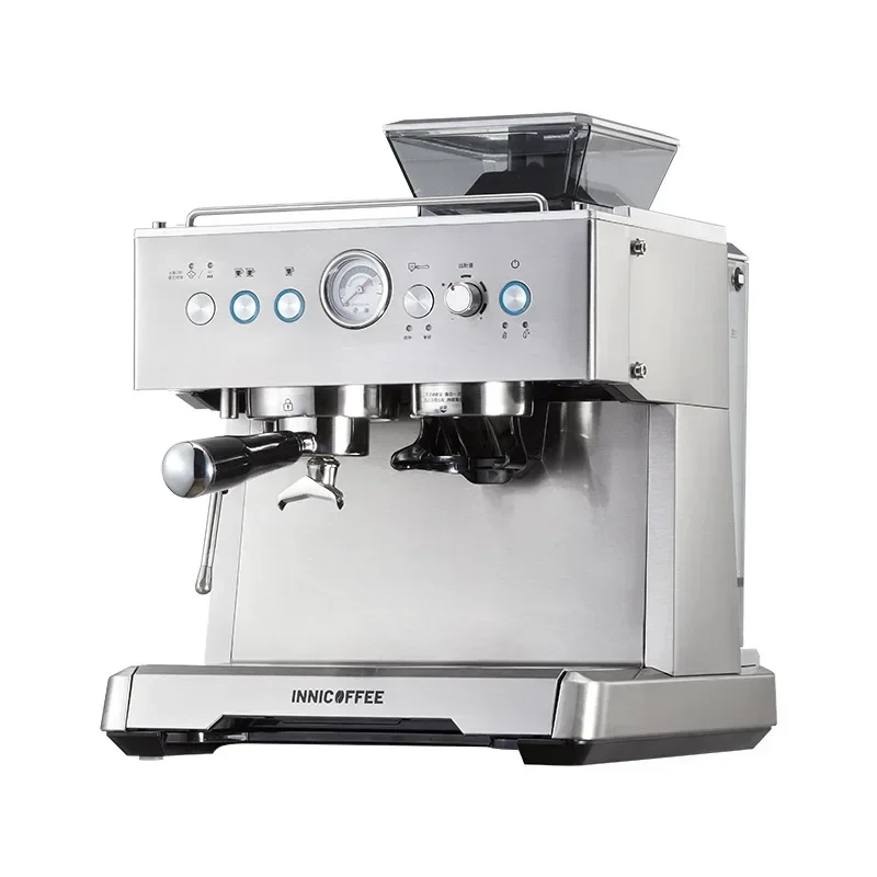 Integrated Grinding Coffee Machine for Home,Semi-automatic Milk Frothing Espresso Machine,Can Continuous Extraction of Coffee 6