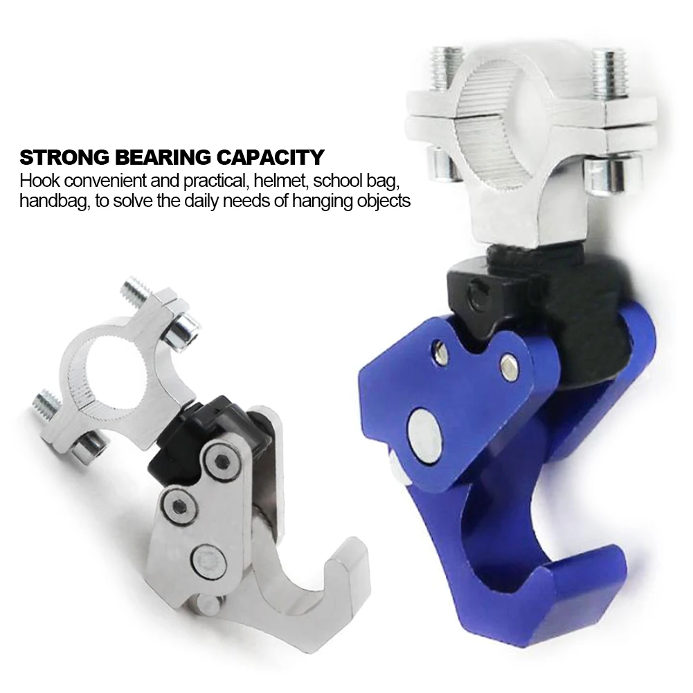 Motorcycle Helmet Storage Hook Luggage Bag Hanger Hook Holder Aluminum Alloy For Electric Motorcycle Bike Bicycle Scooter