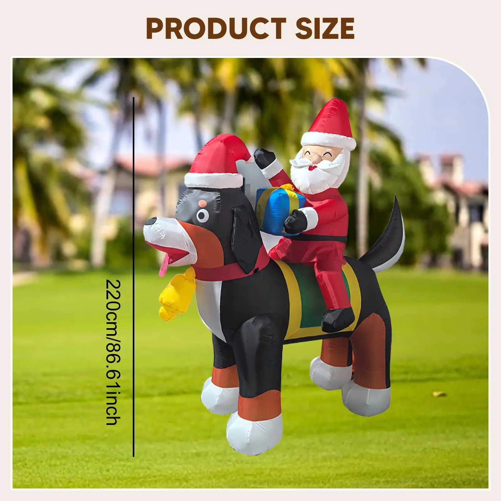 Santa Claus Lighted Christmas Inflatable Xmas Decor for Backyard Home Garden Santa Claus Lighted Christmas Inflatable Xmas Decor for Backyard Home Garden
