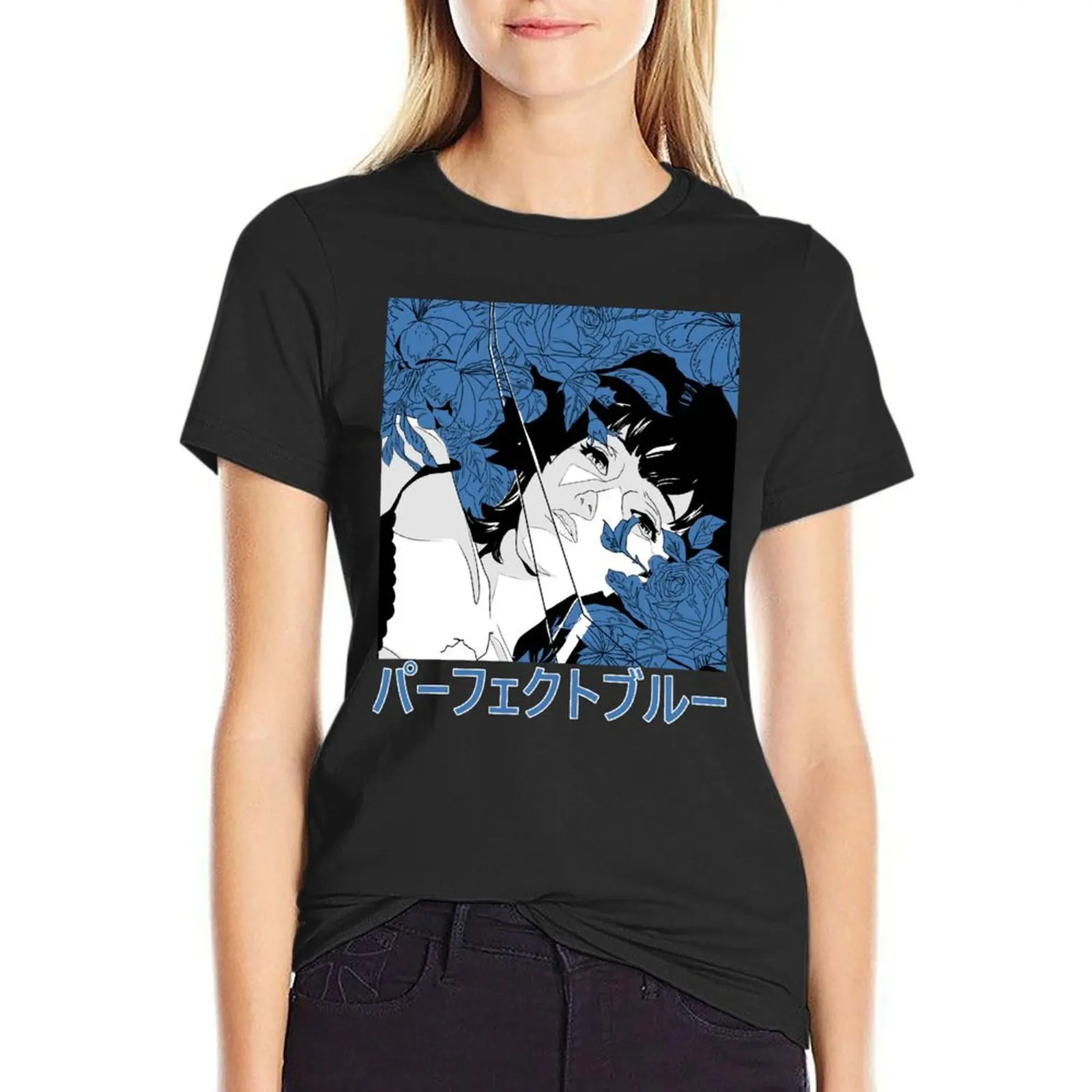 

PERFECT BLUE T-Shirt Women t-shirts Summer Women's clothing