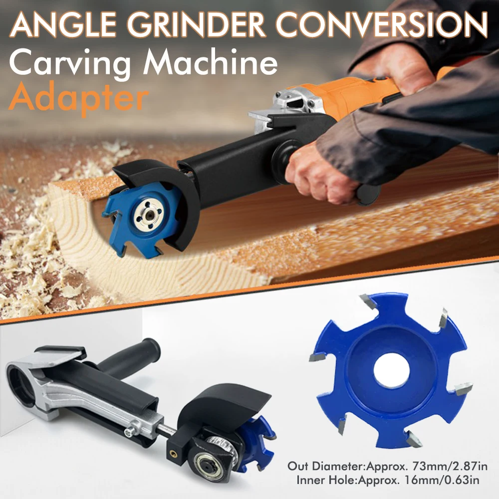 Grinding Conversion Head Wide Application Easy Operation Durable ABS and Alloy Steel Angle Grinder Tool Portable for Sculpting объектив apexel wide angle 170° для смартфона apl hb170sw