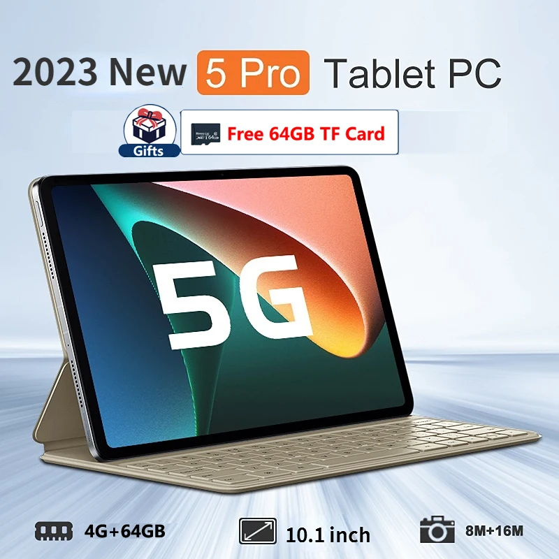 

2023 New 10.1 Inch Andriod 12.0 Tablet Pc Dual SIM 4G Phone Tablet WIFI Tablet with 4G+64GB+Free 64GB TF Card Phone Pad Tablet