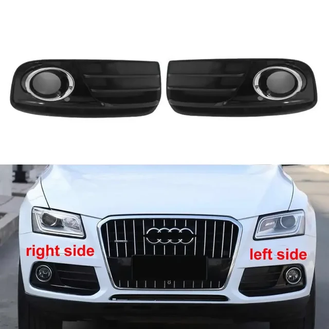 For Audi Q5 2013 2014 2015 2016 Fog Lights Cover Front Lower Bumper Car  Fogs Lamp Frame Vent Grille Auto Lamps Hoods - AliExpress