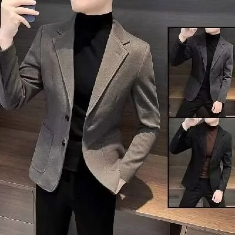 Casual Western-style Suit Men's Youth Korean Trendy Vagabond Cool Top Hong Kong Style Trendy Brand Light Business Single West