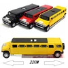 1:32 Alloy Lengthen Hummer Limousine Car Model Metal Diecasts Vehicles With Sound Light Pull Back Car Collection Toys Kids Gifts 5
