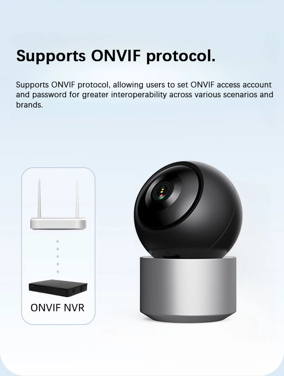 5MP WiFi Pan/Tilt Camera Work with Tuya Smart App Support Night Vision HD Video