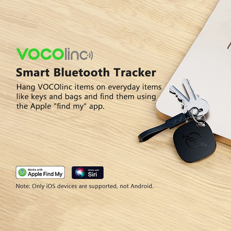 VOCOlinc Locator Mini Smart GPS Tracker Positioning Tag Anti-loss Device Key Kids Pet Car Finder Work With Apple Find My