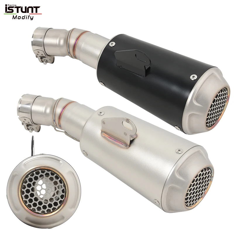 Motorcycle Exhaust Escape Moto System Modified Muffler With DB Killer Slip On For Kawasaki Ninja 400 Z400 EX400 2017-2023 - Image 3