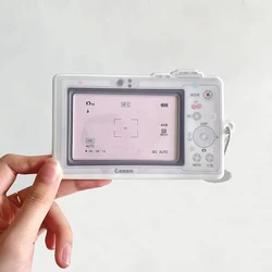 Cute Kpop Photocard Holder - Camera Phone Design, 3 - Inch Durable Storage Case (PVC Card - camera)