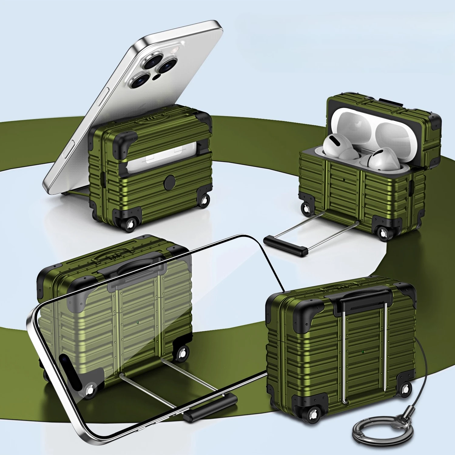 Trendy Drop-Proof Protective Headphone Luggage Case