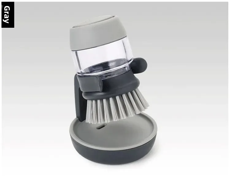 Multifunktionale Presse, automatisch nachfüllbar, Fleckenentfernung, Topfreinigungsbürste, Küchenspülreinigungsbürste, Topfschrubber_voghion.com