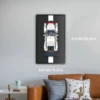 Display Wall Mount Board for Lego 42096 Technic Porsche 911 RSR,Adult Collectibles Gifts for Lego Car Wall Mount (Only Display W 3