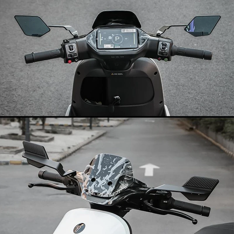 야마하 NMAX125 NMAX155 NMAX N-max 125 155 nmax155용 개조된 윈드 윙 오토바이 사이드 리어뷰 미러 액세서리
